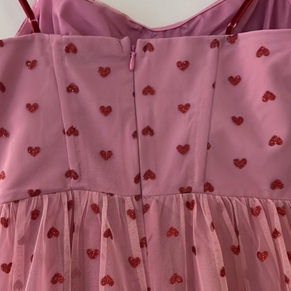 BETSEY JOHNSON Foil-Printed Tiered Sweetheart Dress LAST AVAILABLE🔴 - Picture 4 of 10
